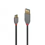 Lindy 0,5 m USB 2.0 A tipo į C tipo laidas, Anthra Line