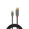 Lindy 0,5 m USB 2.0 A tipo į C tipo laidas, Anthra Line
