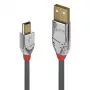 Lindy 1 m USB 2.0 A-Mini-B laidas, Cromo Line