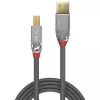 Lindy 0.5m USB 3.2 Type A į B kabelis, 5Gbps, Cromo Line