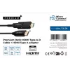 Microconnect Premium Optic HDMI A-D laidas 40m 2.0 3D 18Gbit/s