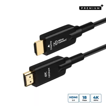 MicroConnect HDM191950V2.0AOP HDMI kabelis 50 m HDMI A tipo (standartinis) juodas