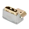 Lindy CROMO HDMI Adapteris 90° Kampinis Žemyn, HDMI Kištukas į HDMI Lizdą