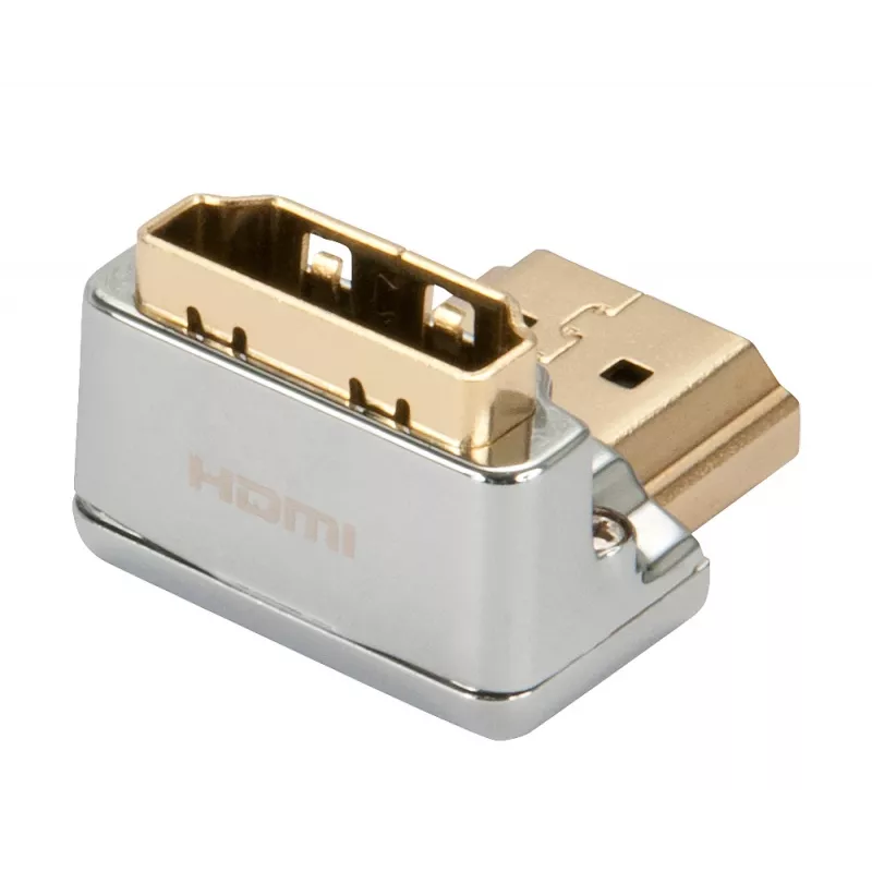 Lindy CROMO HDMI Adapteris 90° Kampinis Žemyn, HDMI Kištukas į HDMI Lizdą