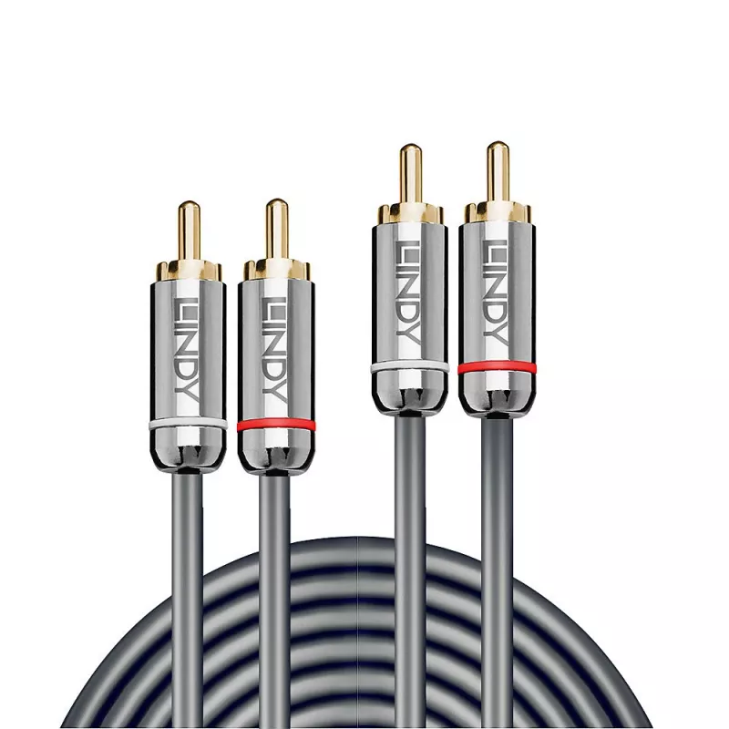 Lindy 5m Dual Phono Audio laidas, Cromo Line