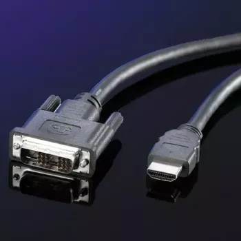 DVI laidas ROLINE DVI (18+1) M - HDMI M 2 m