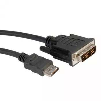 DVI laidas ROLINE DVI (18+1) M - HDMI M 2 m