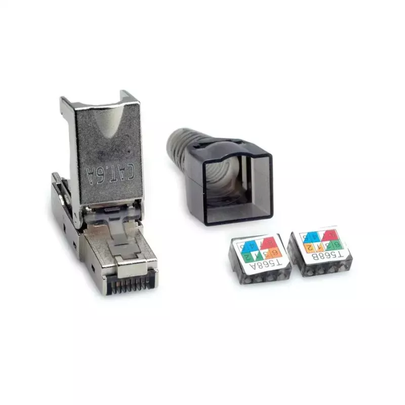 VALUE 26.99.0373 RJ-45 kištukas, Cat6a, sidabrinis