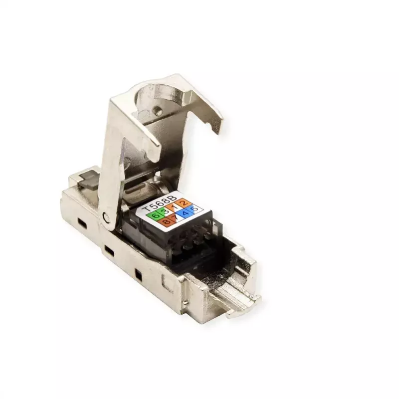 VALUE 26.99.0373 RJ-45 kištukas, Cat6a, sidabrinis