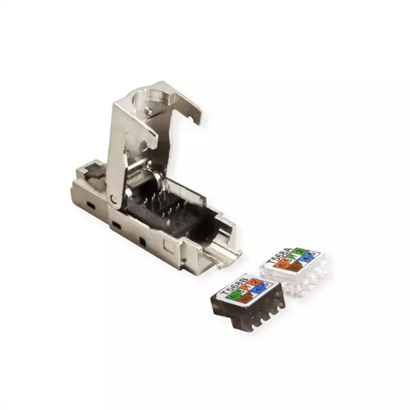 VALUE 26.99.0373 RJ-45 kištukas, Cat6a, sidabrinis