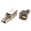 VALUE 26.99.0373 RJ-45 kištukas, Cat6a, sidabrinis