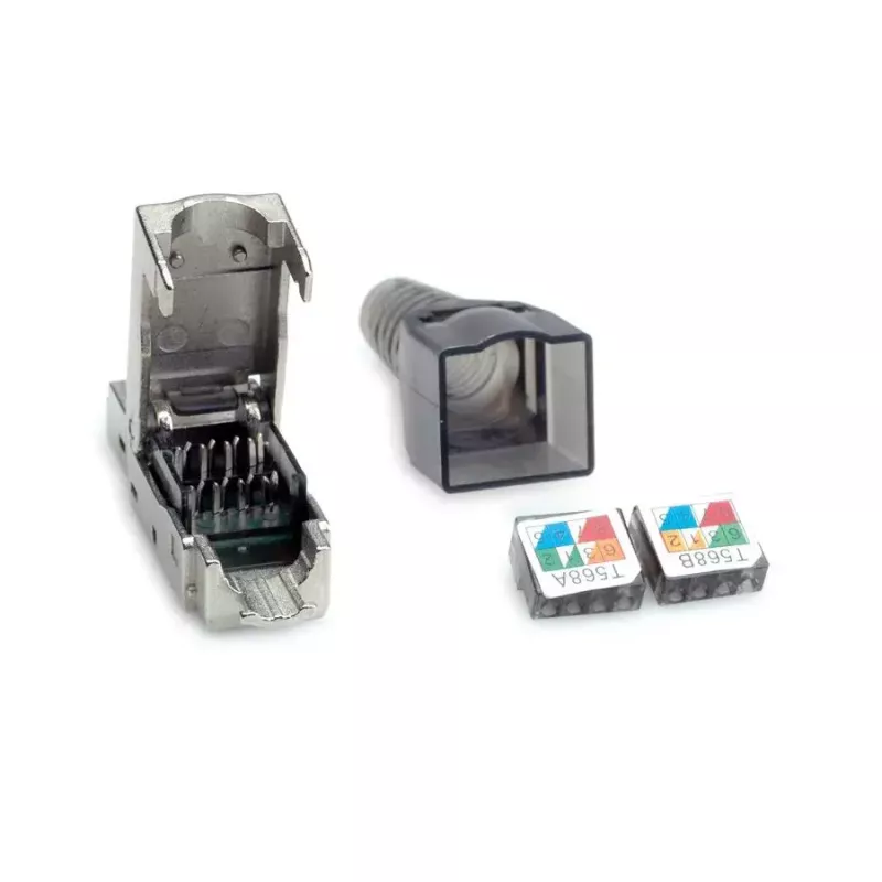 VALUE 26.99.0373 RJ-45 kištukas, Cat6a, sidabrinis