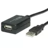 USB 2.0 ilginimo kabelis VALUE 12 m su kartotuvu
