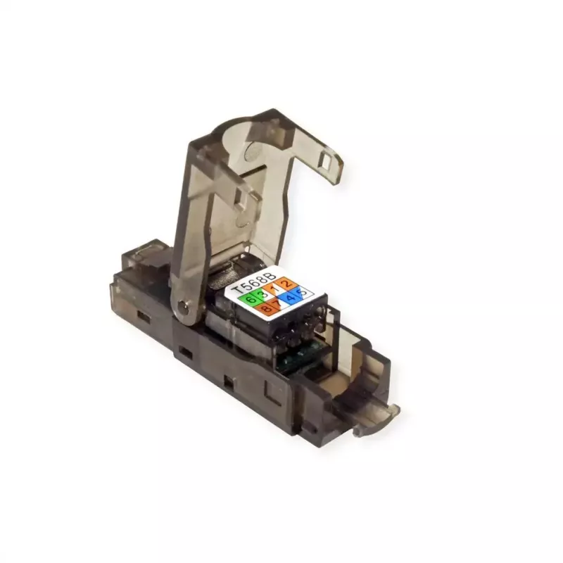RJ45 kištukas VALUE 26.99.0372 (50 vnt., juoda/skaidri)