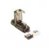 RJ45 kištukas VALUE 26.99.0372 (50 vnt., juoda/skaidri)