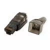 RJ45 kištukas VALUE 26.99.0372 (50 vnt., juoda/skaidri)