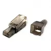 RJ45 kištukas VALUE 26.99.0372 (50 vnt., juoda/skaidri)