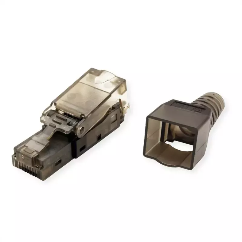 RJ45 kištukas VALUE 26.99.0372 (50 vnt., juoda/skaidri)