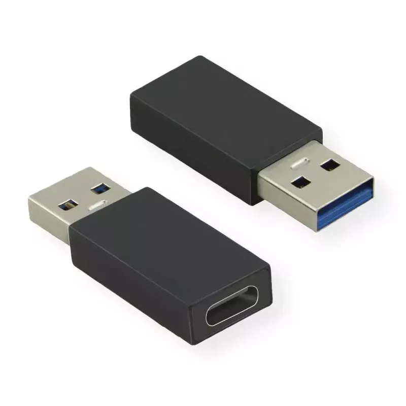 Adapteris USB 3.2 Gen 1 VALUE Type A - C M/F Juodas