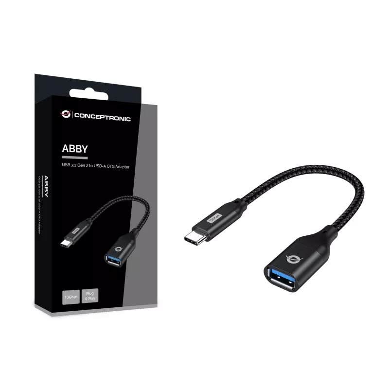 Conceptronic ABBY18B USB 3.2 Gen 2 į USB-A OTG adapteris