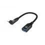 Conceptronic ABBY19B USB 3.2 Gen 2 90° lenktas USB-C į USB-A OTG adapteris