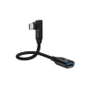 Conceptronic ABBY19B USB 3.2 Gen 2 90° lenktas USB-C į USB-A OTG adapteris