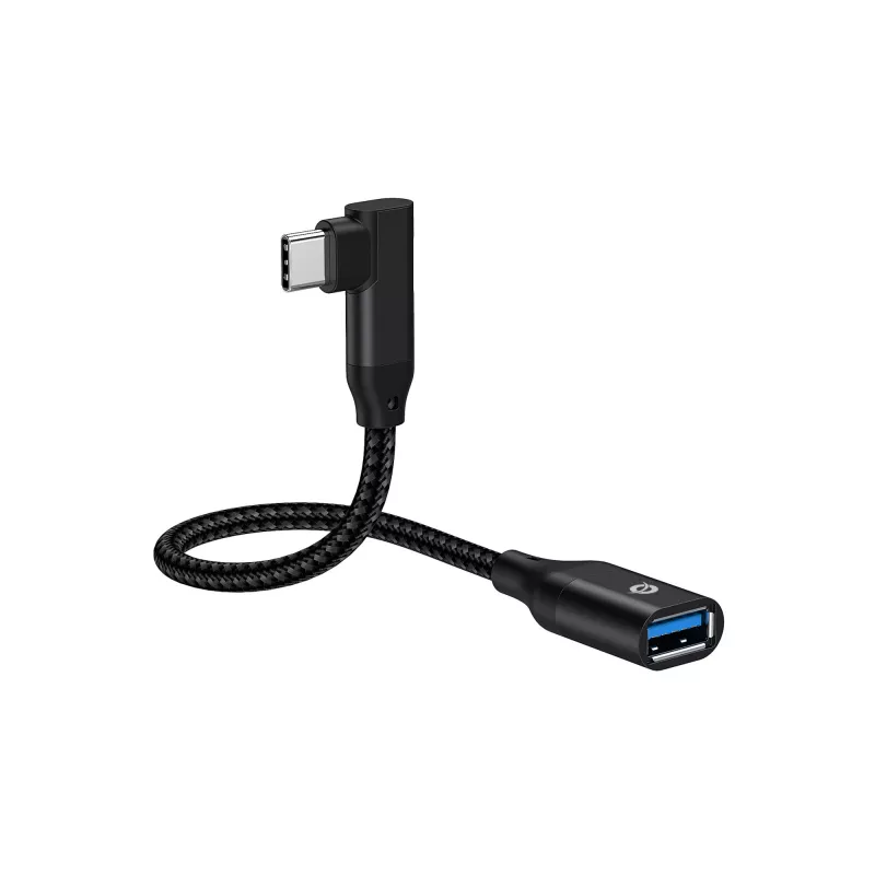 Conceptronic ABBY19B USB 3.2 Gen 2 90° lenktas USB-C į USB-A OTG adapteris