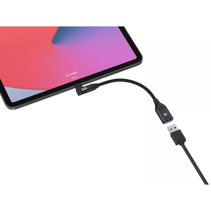 Conceptronic ABBY19B USB 3.2 Gen 2 90° lenktas USB-C į USB-A OTG adapteris