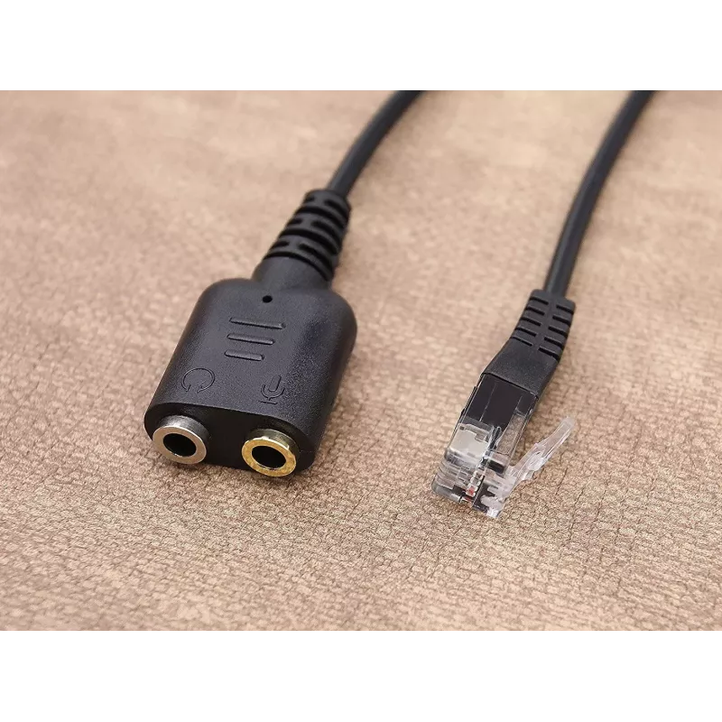 Equip RJ9 į 3,5 mm ausinių garso adapteris juodas 0,25 m
