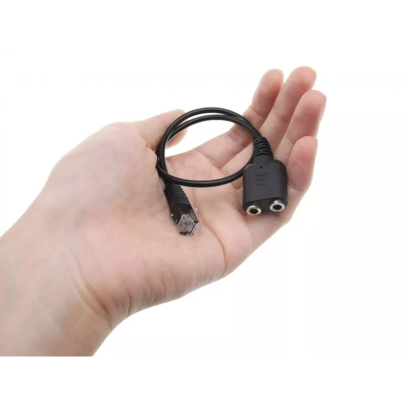 Equip RJ9 į 3,5 mm ausinių garso adapteris juodas 0,25 m