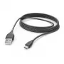 Hama 00201588 USB 2.0 laidas 3 m USB A – Micro-USB B juodas