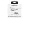 mophie Charge and Sync Cable USB-A į Micro/USB-C/LTG 1m Baltas