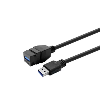 VivoLink USB 3.0 A–moteriškas adapterio laidas PROKEYUSB3AFM1B, juodas, USB 3.0 Type A moteriška jungtis