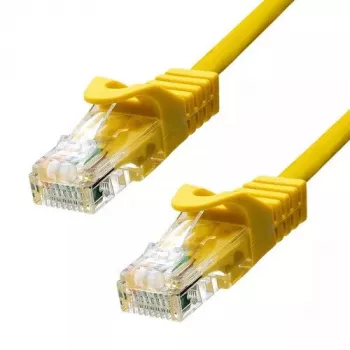 ProXtend 5UTP-15Y CAT5e U/UTP CU PVC Ethernet jungiamasis laidas, 15 m, geltonas