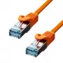 ProXtend 6ASFTP-015O CAT6A S/FTP Ethernet kabelis, CU, LSZH, 1,5 m, oranžinės spalvos