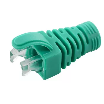 MicroConnect CONB65G apsauginis įtempimo mažinimo gaubtas Cat5e/Cat6/Cat6A kabeliams iki 6,5 mm, žalias
