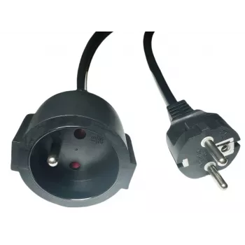 Prailginimo laidas MicroConnect MC-PE0300FRB 3 m, EU kištukas, IEC lizdas
