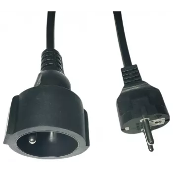 Prailginimo laidas MicroConnect MC-PE0300FRB 3 m, EU kištukas, IEC lizdas
