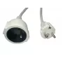 Prailginimo laidas MicroConnect MC-PE0500FRW — 5,0 m, EU kištukas, IEC lizdas