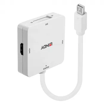 Lindy Mini DisplayPort 1.2 į HDMI 1.4, DVI ir VGA keitiklis