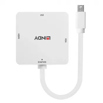 Lindy Mini DisplayPort 1.2 į HDMI 1.4, DVI ir VGA keitiklis
