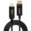 Lindy 50m Hibridinis šviesolaidinis DisplayPort 1.2 į HDMI 18G laidas