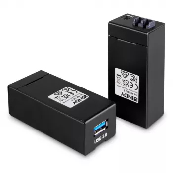 USB 3.0 siųstuvas ir imtuvas Lindy 200 m šviesolaidinis prailgintuvas