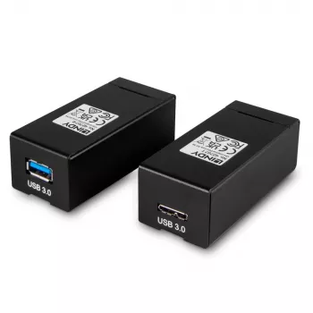 USB 3.0 siųstuvas ir imtuvas Lindy 200 m šviesolaidinis prailgintuvas
