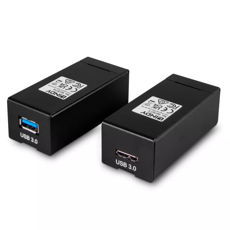 USB 3.0 siųstuvas ir imtuvas Lindy 200 m šviesolaidinis prailgintuvas