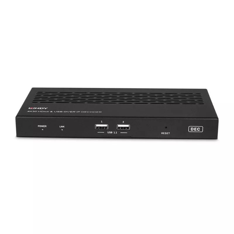 AV imtuvas Lindy 4K30 HDMI ir USB per IP sistema – Dekoderis