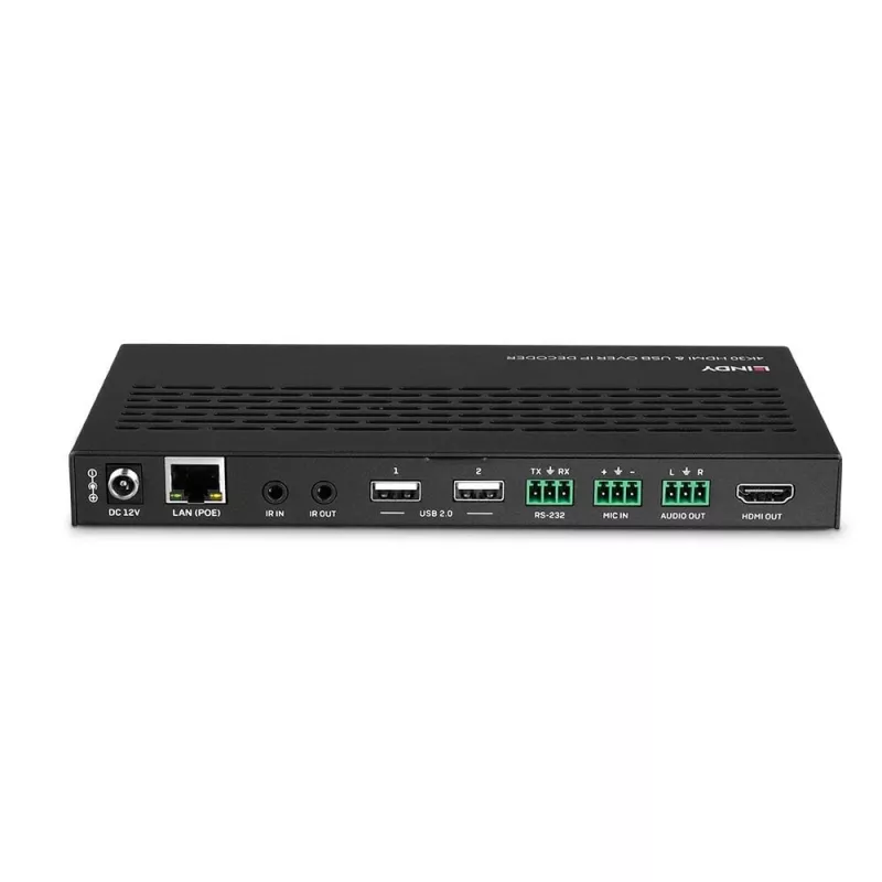 AV imtuvas Lindy 4K30 HDMI ir USB per IP sistema – Dekoderis