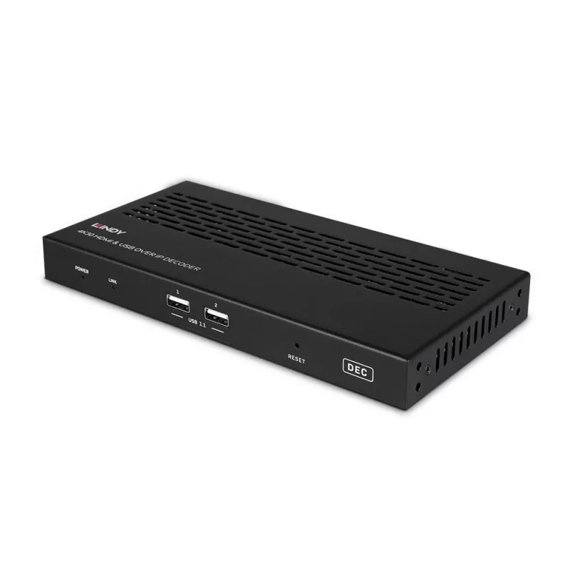 AV imtuvas Lindy 4K30 HDMI ir USB per IP sistema – Dekoderis