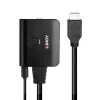 Lindy 2 prievadų HDMI 4K60 skirstytuvas su kabeliu, juodas, 3840x2160