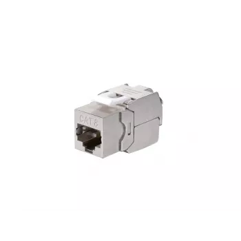 Equip Cat 8.1 Ekranuotas Keystone Jack Beįrankis 8vnt Nerūdijančio Plieno RJ-45